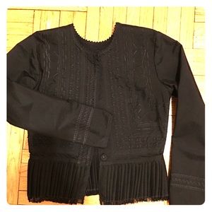 Maison Margiela Floral Blouse Black Sz Small